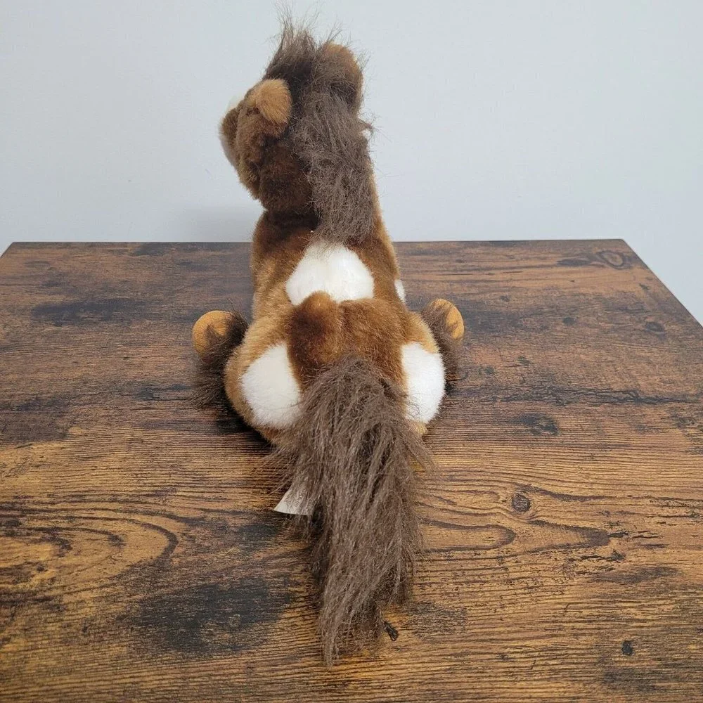 Dan Dee Collector's Choice Brown White Horse Pony Soft Plush Spotted